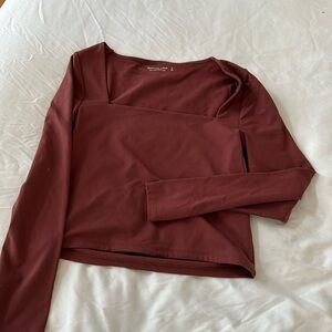 Red contour top from Abercrombie